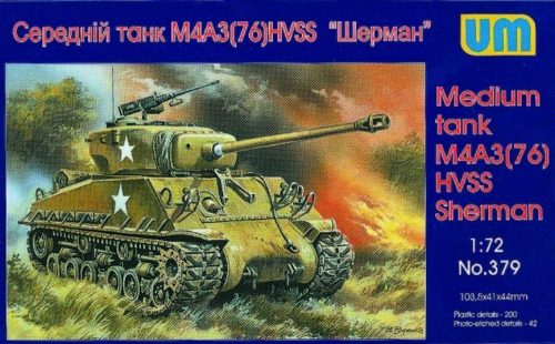 Unimodels Medium tank M4A3(76)W HVSS 1:72 (UM379)