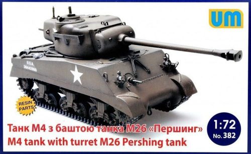 Unimodels M4 Tank with turret M26 Pershing Tank 1:72 (UM382)