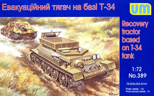 Unimodels Recovery tractor on T-34 basis 1:72 (UM389)