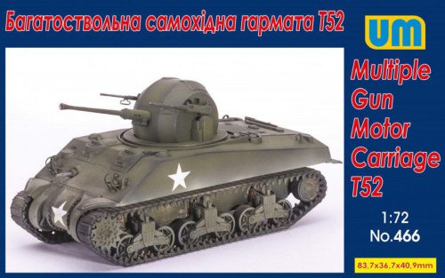 Unimodels Multiple Gun Motor Carriage T52 1:72 (UM466)