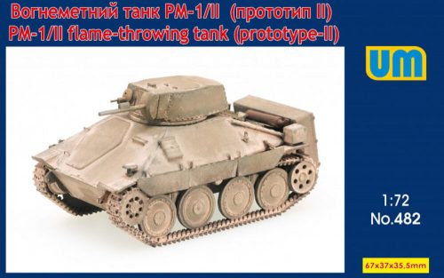 Unimodels PM-1/II flame-throwing tank on Hetzer chassis 1:72 (UM482)