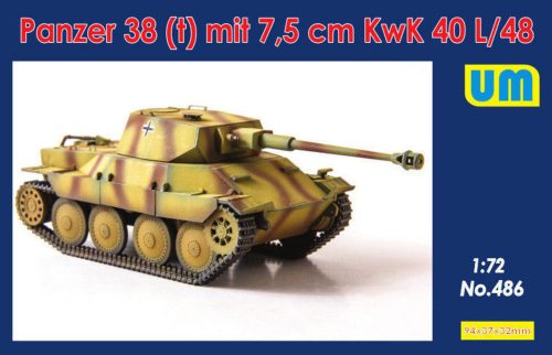 Unimodels Panzer 38(t) mit 7.5cm KwK 40L/48 1:72 (UM486)