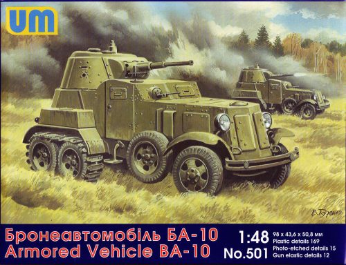 Unimodels BA-10 Soviet armored vehicle 1:48 (UM501)