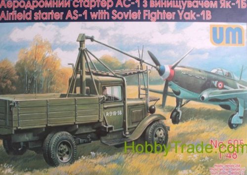 Unimodels Airfield starter AS-1with Soviet fighter 1:48 (UM505)