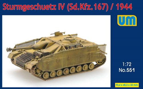 Unimodels Sturmgeschutz IV (Sd.Kfz.167)/1944 1:72 (UM551)