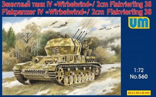 Unimodels Flakpanzer IV Wirbelwind/2cm Flakvierling 38 1:72 (UM560)