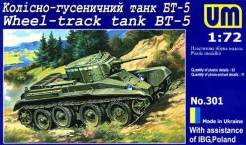 Unimodels Wheel-Track Tank BT-5 1:72 (UMT301)