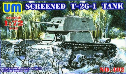 Unimodels Screened T-26-1 tank 1:72 (UMT402)