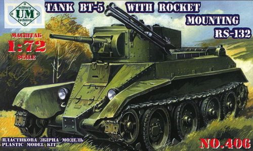 Unimodels Tank BT-5 with rocket mounting RS-132 1:72 (UMT406)