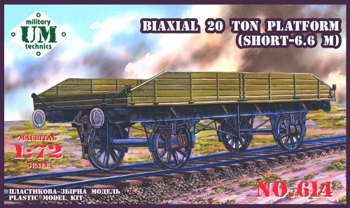 Unimodels Biaxial 20 ton plattform 1:72 (UMT614)