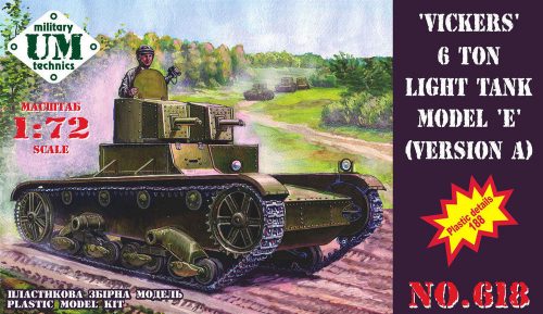 Unimodels Vickers 6 ton light tank model E, ver.A 1:72 (UMT618)