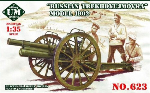 Unimodels Russian Trekhdyujmovka 3inch gun, 1902 1:72 (UMT623)