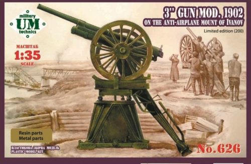 Unimodels 3 inch gun,model 1902/ Limited edition 1:35 (UMT626)