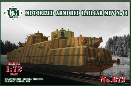 Unimodels Motorized armored railcar MBV No.01 1:72 (UMT673)