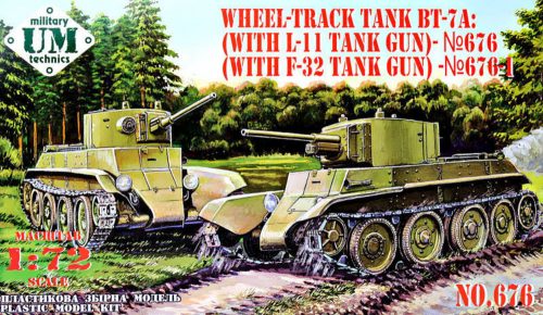 Unimodels BT-7A Soviet Tank with L-11 gun 1:72 (UMT676)