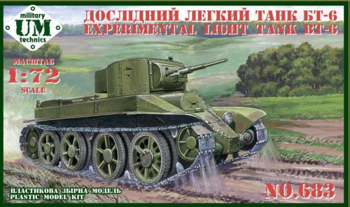 Unimodels BT-6 Experimental light tank 1:72 (UMT683)