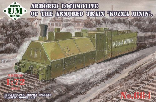 Unimodels Kozma Minin armored locomotive of the armored train 1:72 (UMT684)