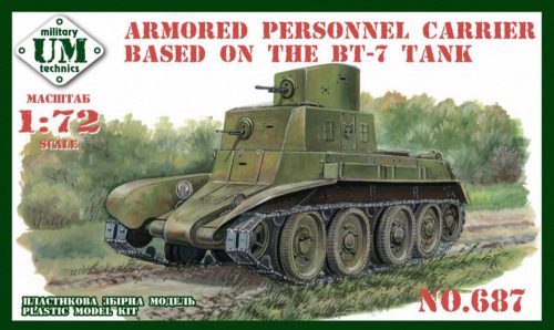 Unimodels Armored personnel carrier based in the BT-7 tank 1:72 (UMT687)