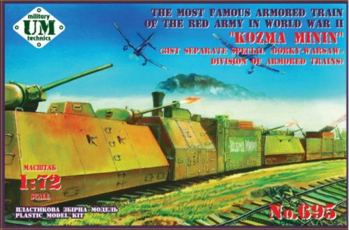 Unimodels Kozma Minin (31st separate special Gorky-Warsaw division of armored train) 1:72 (UMT695)