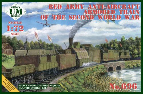 Unimodels Red army anty-aircraft armored train of the second WWII 1:72 (UMT696)