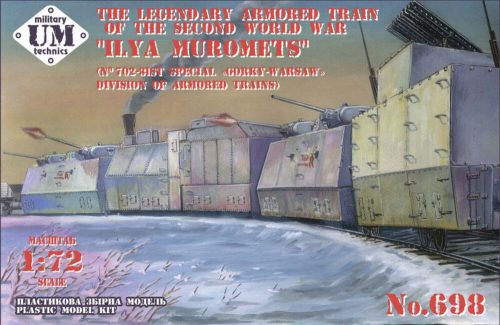 Unimodels Iliya Muromets the legendary armored train of WWII 1:72 (UMT698)