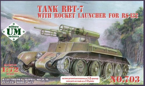 Unimodels RBT-7 tank with rocket launcher for RS-132 1:72 (UMT703)