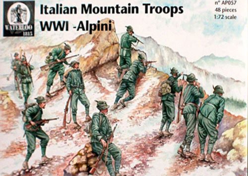 Waterloo 1815 Italian Mountain Troops WWI - Alpini 1:72 (AP057)